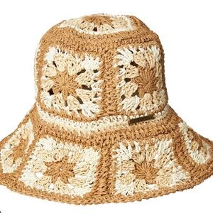 Free People Beach Flower Floppy Straw Hat